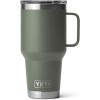 imageYETI Rambler 30 oz Travel Mug Stainless Steel Vacuum Insulated with Stronghold LidCamp Green