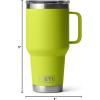 imageYETI Rambler 30 oz Travel Mug Stainless Steel Vacuum Insulated with Stronghold LidChartreuse