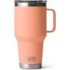 imageYETI Rambler 30 oz Travel Mug Stainless Steel Vacuum Insulated with Stronghold LidLowcountry Peach