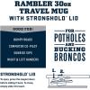 imageYETI Rambler 30 oz Travel Mug Stainless Steel Vacuum Insulated with Stronghold LidSandstone Pink