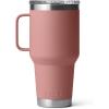 imageYETI Rambler 30 oz Travel Mug Stainless Steel Vacuum Insulated with Stronghold LidSandstone Pink