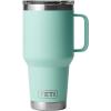imageYETI Rambler 30 oz Travel Mug Stainless Steel Vacuum Insulated with Stronghold LidSeafoam