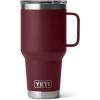 imageYETI Rambler 30 oz Travel Mug Stainless Steel Vacuum Insulated with Stronghold LidWild Vine Red