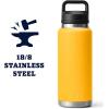 imageYETI Rambler 36 oz Bottle Vacuum Insulated Stainless Steel with Chug CapAlpine Yellow