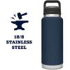 imageYETI Rambler 36 oz Bottle Vacuum Insulated Stainless Steel with Chug CapNavy