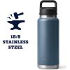 imageYETI Rambler 36 oz Bottle Vacuum Insulated Stainless Steel with Chug CapNordic Blue