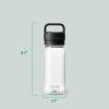 imageYETI Yonder Water Bottle with Yonder Chug Cap Lightweight Leakproof and BPAFreeClear