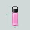 imageYETI Yonder Water Bottle with Yonder Chug Cap Lightweight Leakproof and BPAFreePower Pink