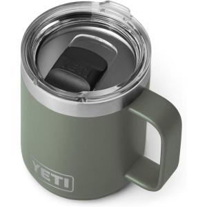 imageYETI Rambler 10 oz Stackable Mug Vacuum Insulated Stainless Steel with MagSlider LidCamp Green