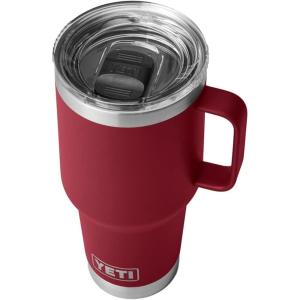 imageYETI Rambler 30 oz Travel Mug Stainless Steel Vacuum Insulated with Stronghold LidHarvest Red