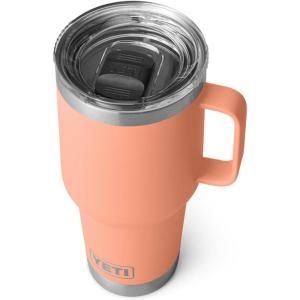 imageYETI Rambler 30 oz Travel Mug Stainless Steel Vacuum Insulated with Stronghold LidLowcountry Peach