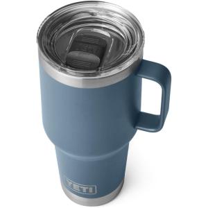 imageYETI Rambler 30 oz Travel Mug Stainless Steel Vacuum Insulated with Stronghold LidNordic Blue