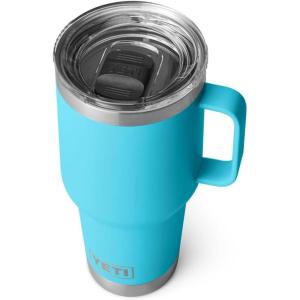 imageYETI Rambler 30 oz Travel Mug Stainless Steel Vacuum Insulated with Stronghold LidReef Blue