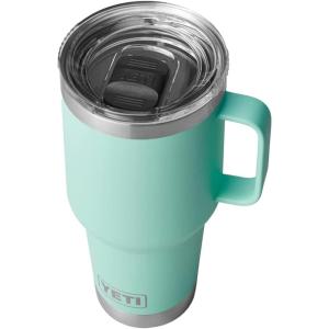 imageYETI Rambler 30 oz Travel Mug Stainless Steel Vacuum Insulated with Stronghold LidSeafoam