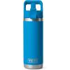 imageYETI Rambler 18 oz Bottle Vacuum Insulated Stainless Steel with Straw CapBig Wave Blue