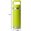 imageYETI Rambler 18 oz Bottle Vacuum Insulated Stainless Steel with Straw CapChartreuse