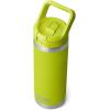 imageYETI Rambler 18 oz Bottle Vacuum Insulated Stainless Steel with Straw CapChartreuse