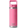 imageYETI Rambler 18 oz Bottle Vacuum Insulated Stainless Steel with Straw CapHarbor Pink