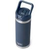 imageYETI Rambler 18 oz Bottle Vacuum Insulated Stainless Steel with Straw CapNavy