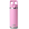imageYETI Rambler 18 oz Bottle Vacuum Insulated Stainless Steel with Straw CapPower Pink