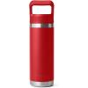imageYETI Rambler 18 oz Bottle Vacuum Insulated Stainless Steel with Straw CapRescue Red