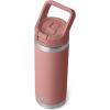 imageYETI Rambler 18 oz Bottle Vacuum Insulated Stainless Steel with Straw CapSandstone Pink