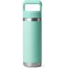 imageYETI Rambler 18 oz Bottle Vacuum Insulated Stainless Steel with Straw CapSeafoam