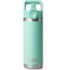 imageYETI Rambler 18 oz Bottle Vacuum Insulated Stainless Steel with Straw CapSeafoam