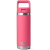 imageYETI Rambler 18 oz Bottle Vacuum Insulated Stainless Steel with Straw CapTropical Pink