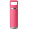 imageYETI Rambler 18 oz Bottle Vacuum Insulated Stainless Steel with Straw CapTropical Pink