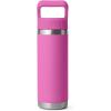 imageYETI Rambler 18 oz Bottle Vacuum Insulated Stainless Steel with Straw CapWildflower Fuchsia