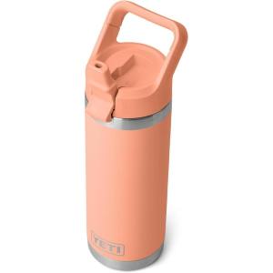 imageYETI Rambler 18 oz Bottle Vacuum Insulated Stainless Steel with Straw CapLowcountry Peach