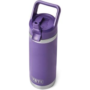 imageYETI Rambler 18 oz Bottle Vacuum Insulated Stainless Steel with Straw CapPeak Purple