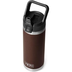 imageYETI Rambler 18 oz Bottle Vacuum Insulated Stainless Steel with Straw CapWetlands Brown