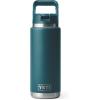 imageYETI Rambler 26 oz Bottle Vacuum Insulated Stainless Steel with Color Matching Straw CapAgave Teal