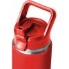 imageYETI Rambler 26 oz Bottle Vacuum Insulated Stainless Steel with Color Matching Straw CapCanyon Red