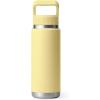 imageYETI Rambler 26 oz Bottle Vacuum Insulated Stainless Steel with Color Matching Straw CapDaybreak Yellow