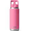 imageYETI Rambler 26 oz Bottle Vacuum Insulated Stainless Steel with Color Matching Straw CapHarbor Pink