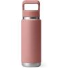 imageYETI Rambler 26 oz Bottle Vacuum Insulated Stainless Steel with Color Matching Straw CapSandstone Pink