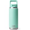 imageYETI Rambler 26 oz Bottle Vacuum Insulated Stainless Steel with Color Matching Straw CapSeafoam