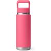imageYETI Rambler 26 oz Bottle Vacuum Insulated Stainless Steel with Color Matching Straw CapTropical Pink