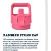 imageYETI Rambler 26 oz Bottle Vacuum Insulated Stainless Steel with Color Matching Straw CapTropical Pink