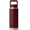 imageYETI Rambler 26 oz Bottle Vacuum Insulated Stainless Steel with Color Matching Straw CapWild Vine Red