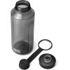 imageYETI Yonder Water Bottle with Yonder Tether Cap Lightweight Leakproof and BPAFreeCharcoal