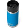 imageYETI Rambler 12 oz Bottle Stainless Steel Vacuum Insulated with Hot Shot CapBig Wave Blue