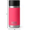 imageYETI Rambler 12 oz Bottle Stainless Steel Vacuum Insulated with Hot Shot CapBimini Pink