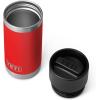 imageYETI Rambler 12 oz Bottle Stainless Steel Vacuum Insulated with Hot Shot CapRescue Red