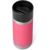 imageYETI Rambler 12 oz Bottle Stainless Steel Vacuum Insulated with Hot Shot CapTropical Pink