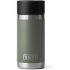 imageYETI Rambler 12 oz Bottle Stainless Steel Vacuum Insulated with Hot Shot CapCamp Green