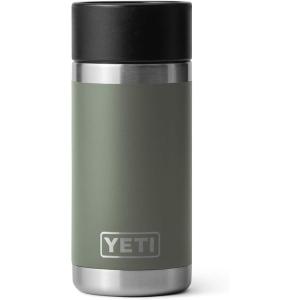 imageYETI Rambler 12 oz Bottle Stainless Steel Vacuum Insulated with Hot Shot CapCamp Green